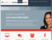 Tablet Screenshot of fondounimpresa.ch